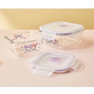 [SANRIO] CORELLE My Melody Kuromi Airtight Glass Container