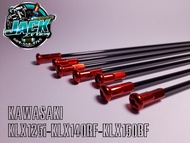 ซี่ล้อหลังแต่งKLX ใส่ขอบ 17นิ้ว,ดำหมุดแดง,ซี่ล้อหลังKLX125,KLX140G,KLX150BF,D-TRACKER