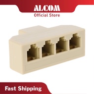 RJ11 1 Way / 2 Way / 3 Way / 4 Way In-Line Coupler 4 Conductor Ivory RJ11 Phone Female to Female Cor
