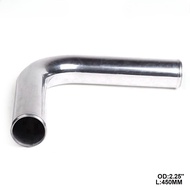 57mm 2.25"Aluminum Exhaust/Downpipe/Intercooler DIY Piping 90 Degree L: 450 Mm for Honda Integra Par