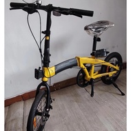 FOLDING BIKE ALLOY 20 INCH TRS TOPAZ ( 9 SPEED)