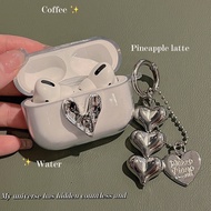 【Stock Ready】Silver Love Case Compatible For Edifier W220T W320TN X2S 300NB GM3 X3 Flowers & Keychai