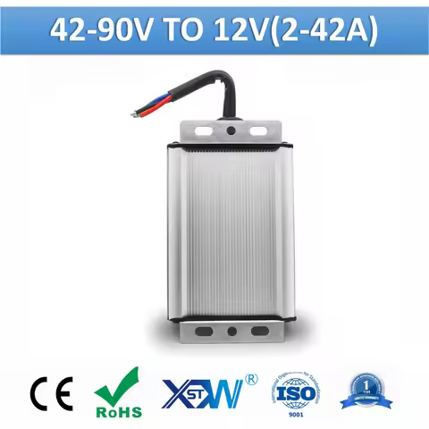 XWST Isolated DC DC Converter 42-90v 48v 60v 72v 90v to 12v Step Down Buck Converter 2A to 42A Power