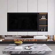 Stainless Steel TV Niche Customized Living Room TV Cabinet Background Wall TV Niche Embedded Niche Display Cabinet