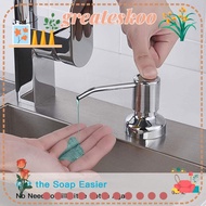 GREATESKOO Soap Dispenser No-spill Home Water Pump Detergent Stainless Steel Lotion Dispenser