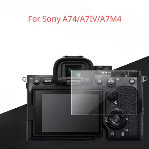 2PCS Explosion-proof Tempered Glass For Sony A74 A7M4 A7IV Mirrorless Camera LCD Screen Protector Pr