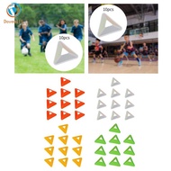 Dovewill 10x Soccer Training Cones Soccer Triangle Cones Plate Sport Training Marker Agility Soccer 