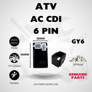 ATV AC CDI 6 Pin for GY6 LEM | Mikilon U28 | Big bull | Small bull | Square Head | Ready stock in Ma