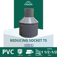 JAYA Reducer Sock TS 1 1/2" x 1/2" Vlok Sock TS 1 1/2" x 1/2" / R Sock TS 1 1/2 x 1/2 Inch JAYA