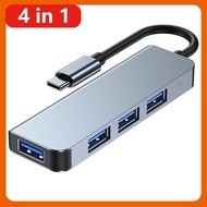 4 In 1ประเภท Hub USB 3.0ฮับต่อพ่วงแท่นวางมือถือพร้อม Line Type C ถึง Multi USB Reader สำหรับ Macbook Pro 14 16 Air 13 15นิ้ว M2 M1 Pro 15 16