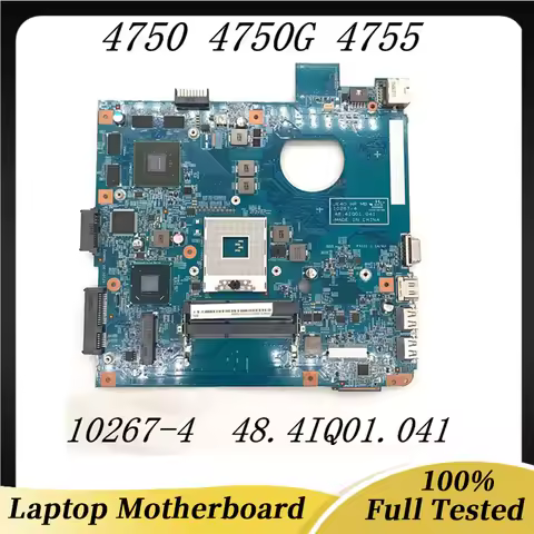 10267-4 48.4IQ01.041 Free Shipping High Quality Mainboard For Aspire 4750 4750G 4755G Laptop Motherb