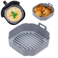 Airfryer silicone basket Reusable Baking Pan Non-stick Air Fryers Oven Baking Tray Fried Chicken Basket Airfryers Accessories