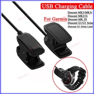 USB Charging Cable For Garmin Descent MK3 MK3i MK2 MK2i MK2S Charger Dock Station Clip Replacement F