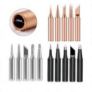 5pcs Soldering Iron Tip Pure Copper 900M Soldering Iron Head Set Inside Hot Bare Copper Electric Sol