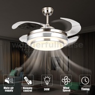 36/42 INCH Modern Ceiling Fan Lights Lamps Remote Control  Ceiling Fan LED Lamp Lighting For Living Room