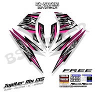 Striping jupiter mx new 135 graphics, sticker mx 135new exciter, lc, rc, njmx 135 sku35 Motorcycle j