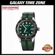 [Official Warranty] ORIS Divers Sixty-Five 01 733 7720 4057-07 5 21 25FC Green Dial Textile Strap Automatic Men's Watch