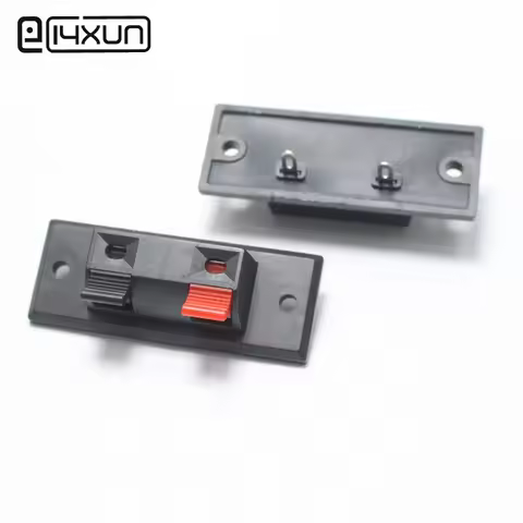 2pcs 2 Pin WP External Banana jack Speaker Amplifier Wire Clip Audio Socket WP2-3 2Pole LED Spring T