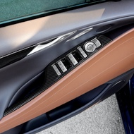 High Quality-Suitable for Genesis Genesis2020~2026 G80 Lift Window Panel Carbon Fiber Pattern Interi