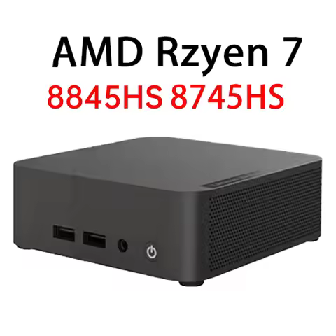 NUC 13 Plus Mini PC AMD Ryzen 7 8745HS 8845HS 2×DDR5 5600MHz 2×M.2 NVMe SSD USB4 2.5G LAN WiFi6E BT5