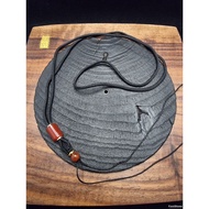 Red Agate Chrome Pendant Rope Necklace 3mm 65cm J235