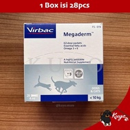 Virbac Megaderm 4ml Sachet Vitamin Animal Fur Dog Cat Supplement