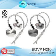 BGVP NS10 Headphones 8BA+2DD Hybrid Drive Unit in Ear Wired Earbud HiFi Monitor Earphone