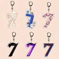 1 ชิ้น พวงกุญแจอะคริลิก, V Layover Boy With L UV Seven A-Share, St Black Swan, K-Pop Number 7 Album 