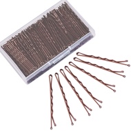 Bobby Pins Brown Hair, MORGLES 240pcs Brown Bobby Pins Hair Pin Hair Accessories with Box for Women 