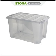 STORA MULTIPURPOSE STORAGE BOX. CLEAR TRANSPARENT STORAGE CONTAINER. TRANSPARENT CLEAR CONTAINER. LA