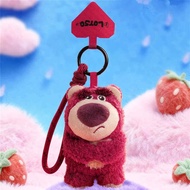 52toys Disney Lotso Strawberry Bear Plush Heart Series Plush Pendant Toy Blind Box Action Figure Sur