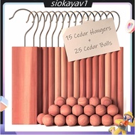 Aromatic Cedar Accessories Pack for Cloth Storage - 40 Pcs with 15 Ups and 25 Cedar Balls for Enhanc