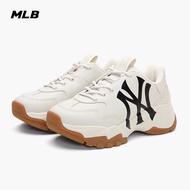 🖤❤️พร้อมส่งในไทย) รองเท้าผ้าใบ MLB Bigball Chunky Mask NY รองเท้าสีครีม พื้นยาง logo NY 🤍🤎