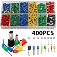 [Honour-t] 400pcs Tubular Terminal Cord End Wire Connector Electrical Insulated Terminator