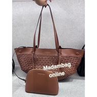 Charles & Keith Calla Woven Tote Bag Shoulder