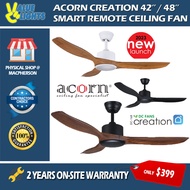 Acorn Creation DC-168 42" / 48" Smart Ceiling Fan with Optional 20W LED Light