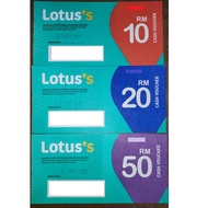 Lotus Tesco Voucher (RM10 or RM20 or RM50) at a special price!