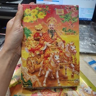 BLOC CALENDAR 2026 calligraphy model - BLOC CALENDAR 14.5 X 20.5CM WITH 2 SCREWS PUMPKINCNY