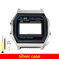 A158 F91 Case Strap Mod Kit for Casio A158W A158WA A159W F-91W stainless steel bezel bracelet glass 