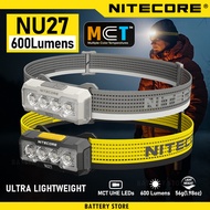 NITECORE NU27 headlamp running LED headlight working head lamp hiking lantern flashlight Outdoor wat