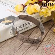 JUNEGOODS Adjustable Bangle Gauge, Stainless Steel Adjustable Metal Slide Jewelry Making Bracelet Si