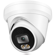4K 8MP PoE IP Camera Outdoor Color Night Vision 2.8mm Lens 100° Wide Angle, Built-in Mic, with Visia