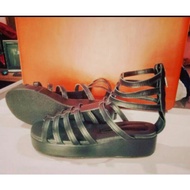 Fashion shoes Wedges semi gladiator leather size 38 264