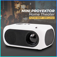 COD Salange Proyektor Mini LCD Full HD 1080P 1200 Lumens Home Theater M24 / proyektor tv ke dinding 
