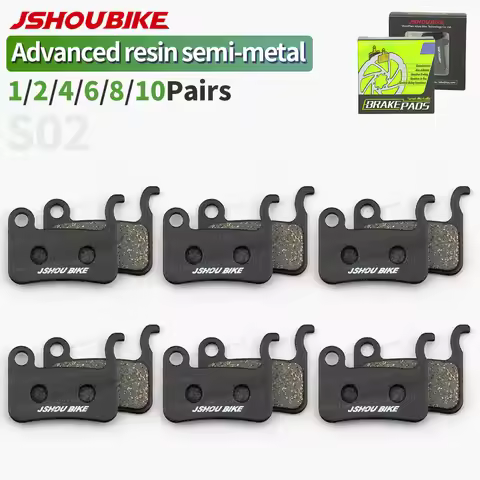JSHOUBIKE Advanced Semi-metal Bicycle brake pads asbestos-free/wear-resistant for shimano A01S/M06/M