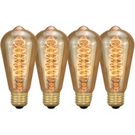 ST64 Edison Light Bulbs, Incandescent Light Bulb 40W, Dimmable Decorative Lightbulbs E26 E27 Bulb, V