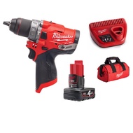 Battery Drill Cordless Drill Impact Drill MILWAUKEE M12 FUEL PERCUSSION DRILL DRIVER with 4.0ah Battery