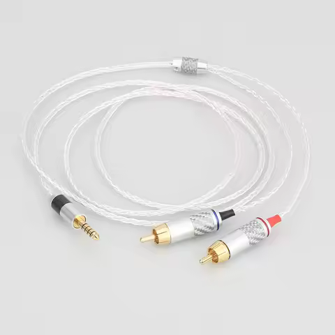 Audiocrast HIFI 4.4mm to 2 RCA Audio Cable For Sony WM1A/1Z PHA-1A/2A Z1R 4.4mm Upgrade Cable