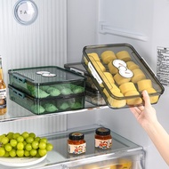 Dumpling Box Household Food-grade Refrigerator Crisper Non-stick Bottom Transparent Lidded Dumpling Storage Box Freezer