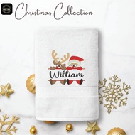 🎄🎄🎄Christmas Bath and Hand Towel Gift Set | Free Add Name | Christmas Box | Gift Exchange Idea